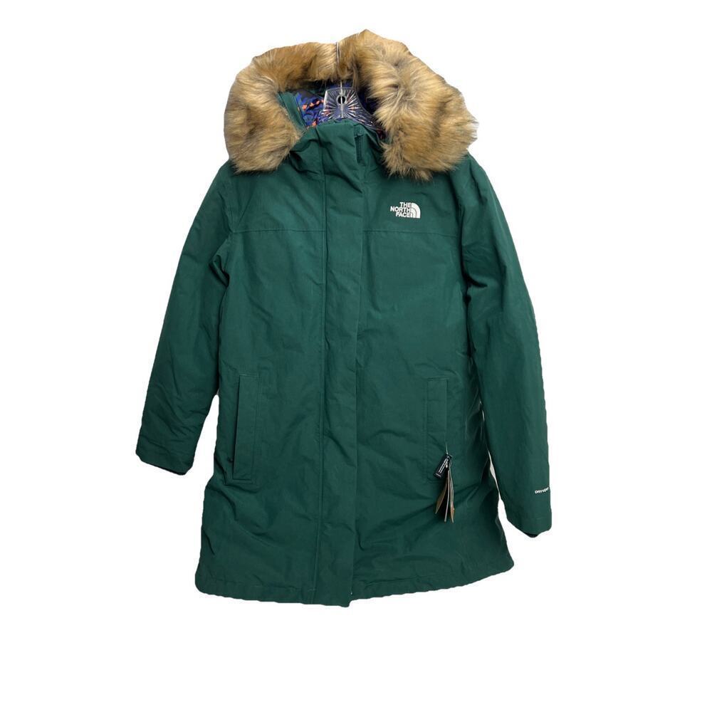 The North Face New Outer Boroughs 550 Down Parka Jacket Ponderosa Green Womens